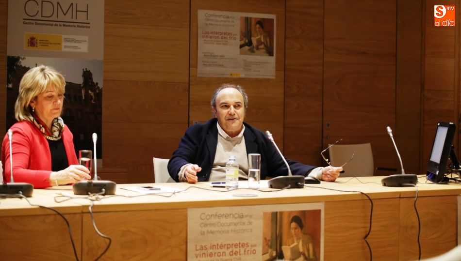 Un momento de la charla que se ofreció en el Centro Documental de la Memoria Histórica