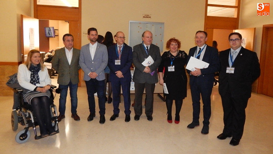 Representantes de la Universidad de Salamanca, Facultad de Derecho y Ayuntamiento de Salamanca, en la inauguración del Congreso ¡Stop Violencia de Género!