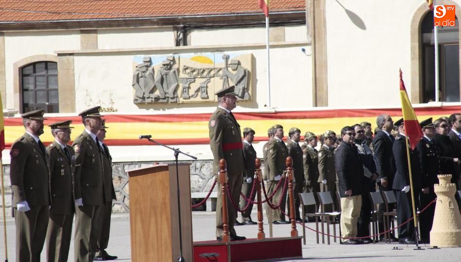 El acto de despedida tuvo lugar en el Patio de Armas del Acuartelamiento General Arroquia