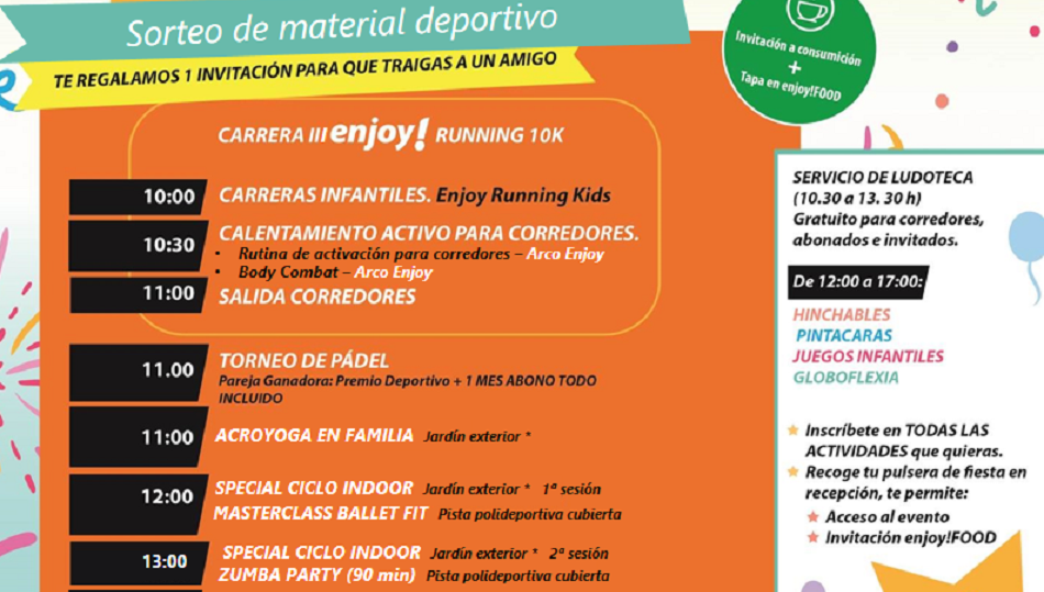 Extracto del cartel anunciador de las actividades del aniversario.