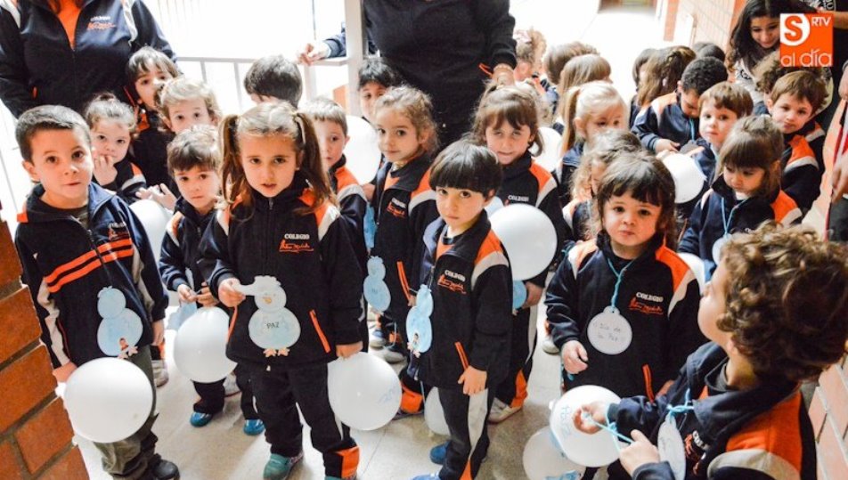 Alumnos del Colegio Antonio Machado, uno de los centros que incorpora el bilingüismo