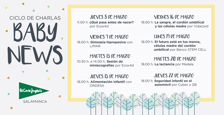 Folleto informativo de las actividades.