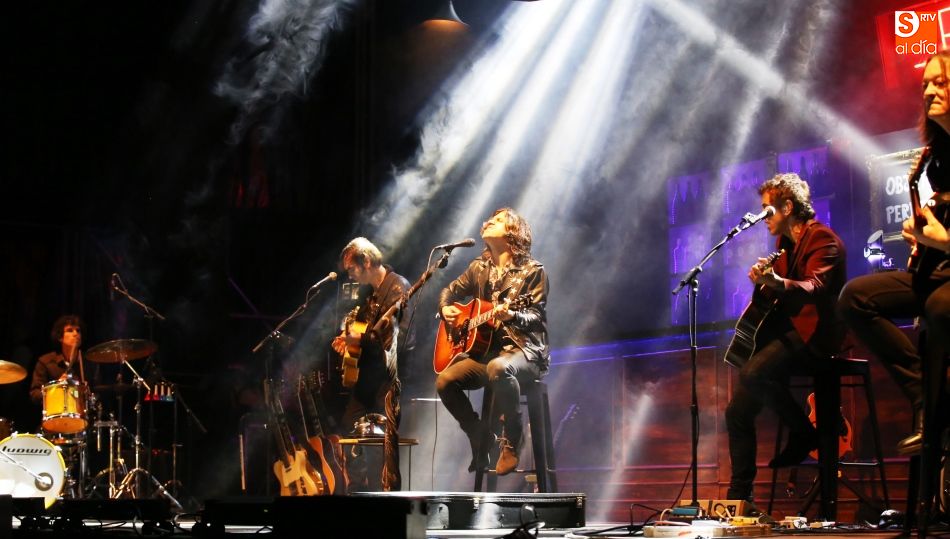 Un momento del concierto ofrecido este sábado por Rulo y La Contrabanda