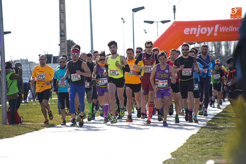 Momento de la salida absoluta en La Aldehuela