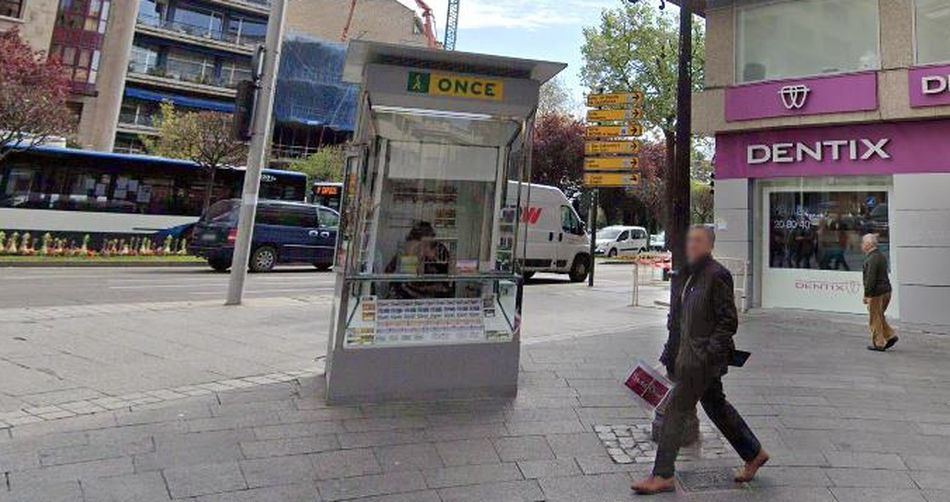 Quiosco de la ONCE en la calle Toro. Foto Google Maps