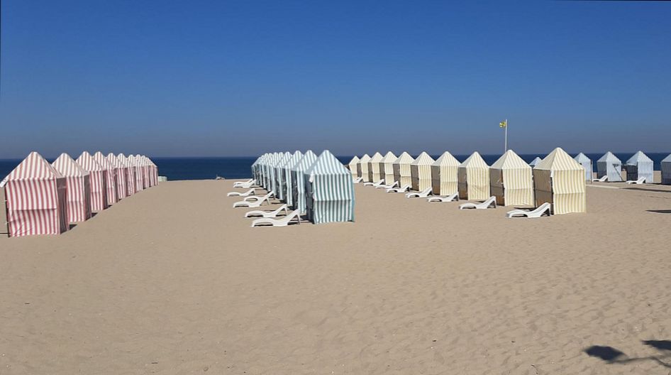 Barracas de playa en Espinho