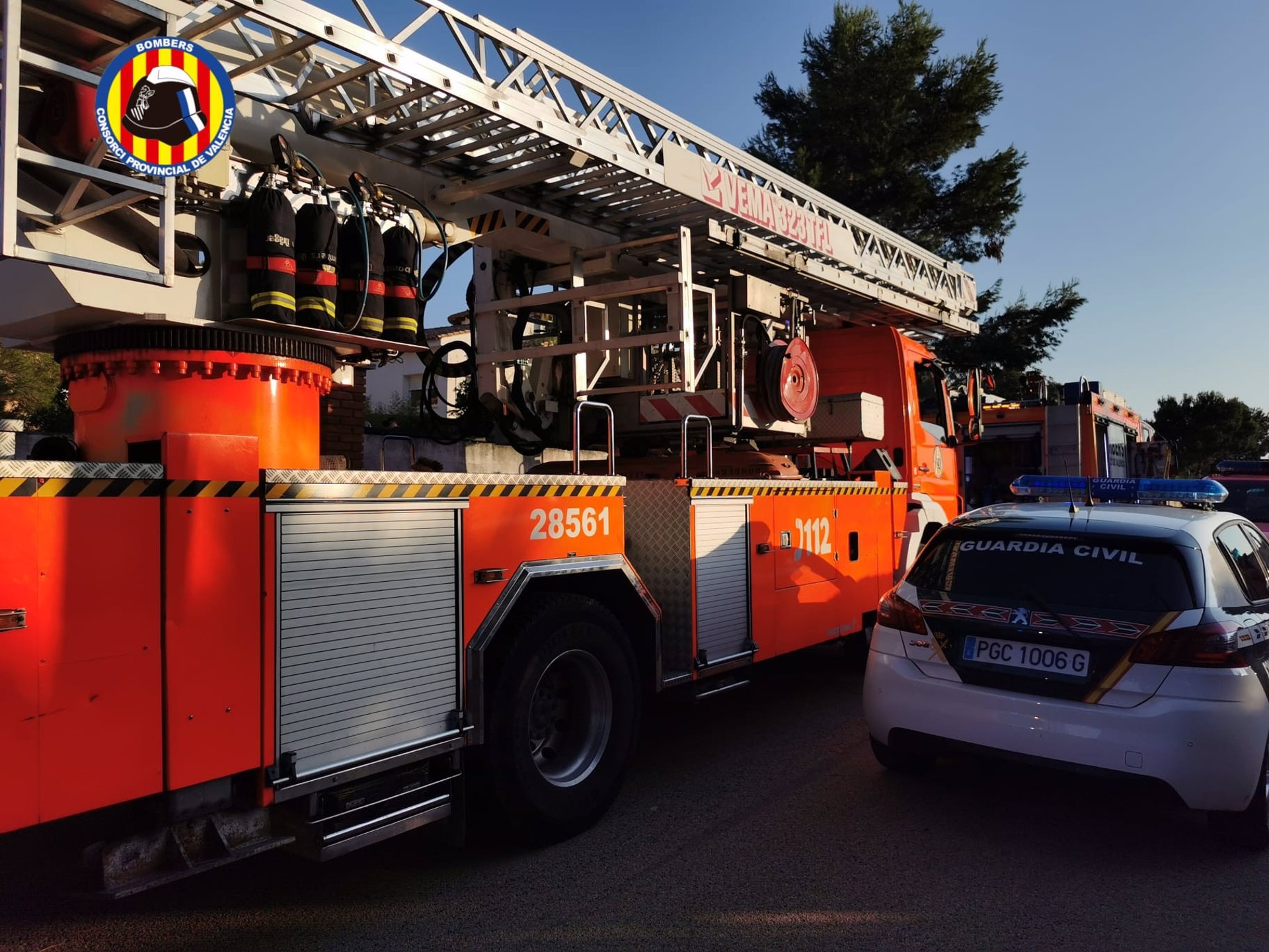 Incendio de vivienda en Alberic