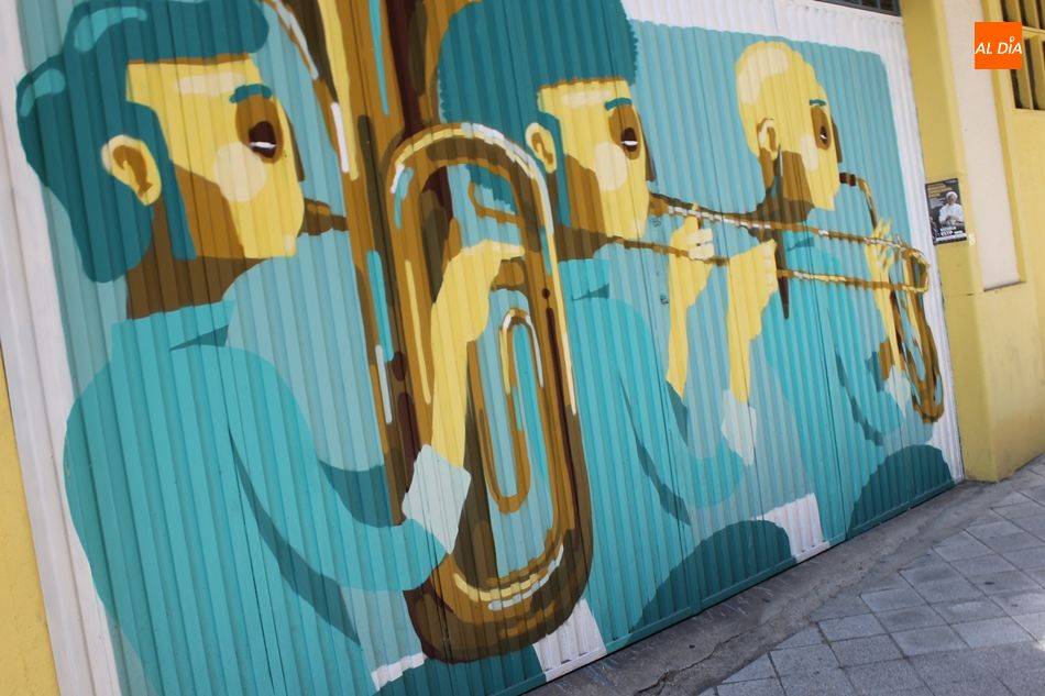 Imagen de una de las obras de la galería urbana del barrio del Oeste