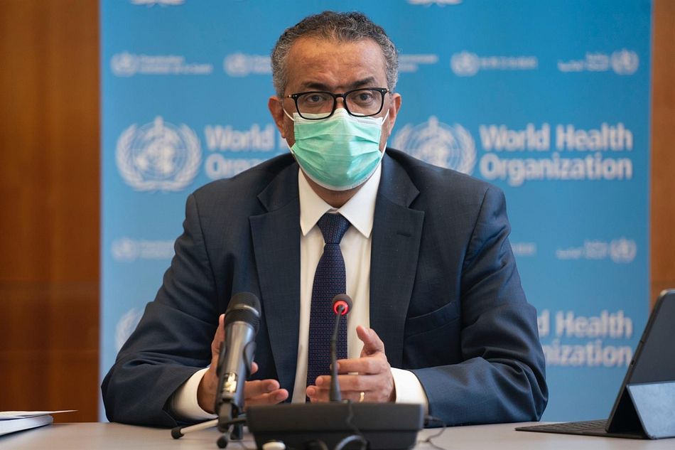 El director general de la Organización Mundial de la Salud (OMS), Tedros Adhanom Ghebreyesus, durante la reunión del Comité de Emergencias de la OMS. En Ginebra (Suiza), a 14 de enero de 2021. - OMS - Archivo