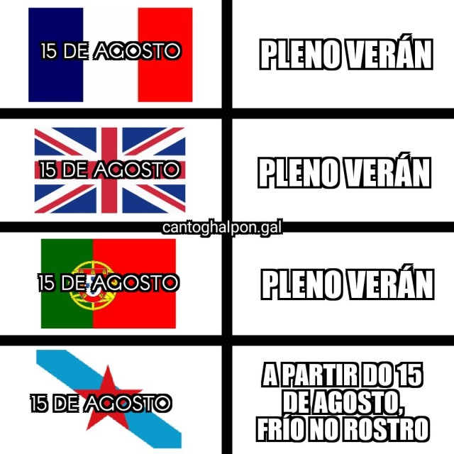 Agosto frío en rostro