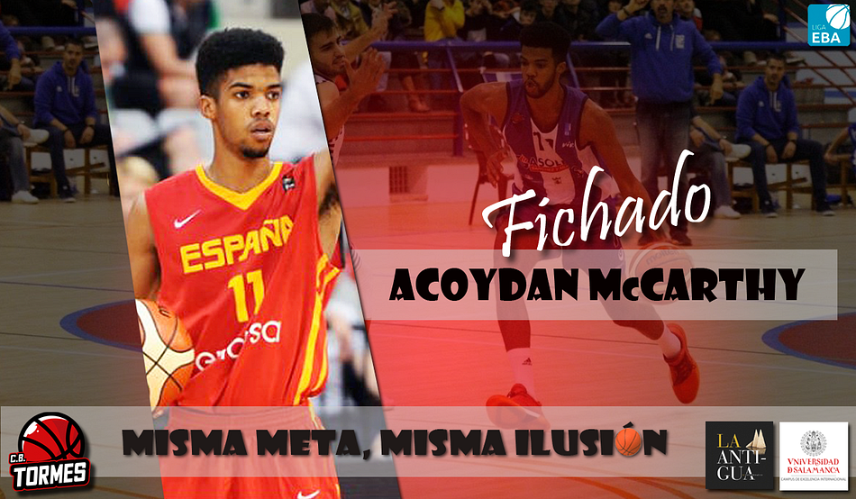 El CB Tormes suma talento en su exterior con el fichaje del alero canario Acoydan McCarthy
