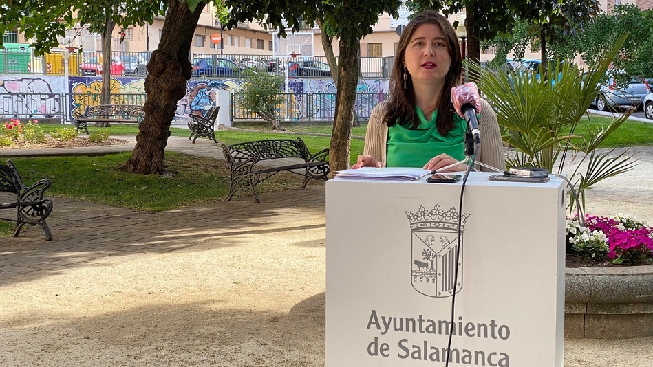 La concejala de Medio Ambiente, Parques y Jardines, Miryam Rodríguez. Foto: @aytosalamanca