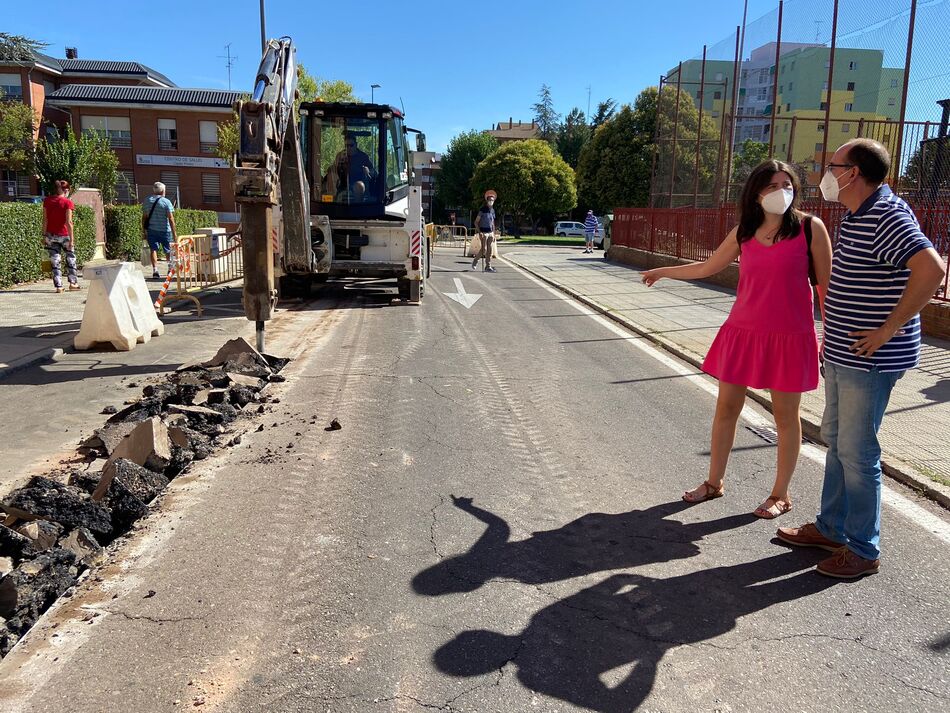 Inicio de las obras en el barrio de San José. Foto: @aytosalamanca