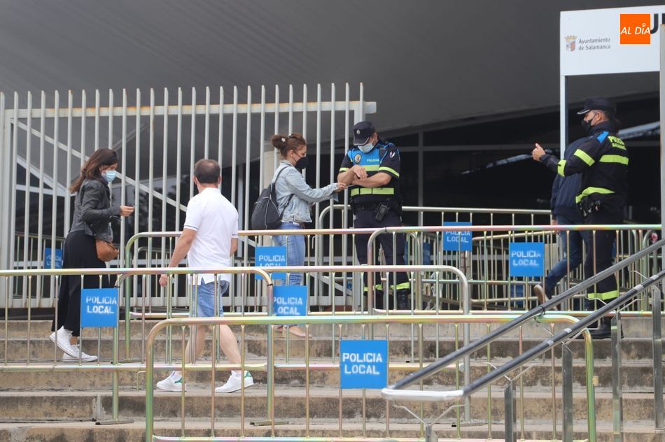 Vacunaciones en el pabellón Multiusos de Salamanca