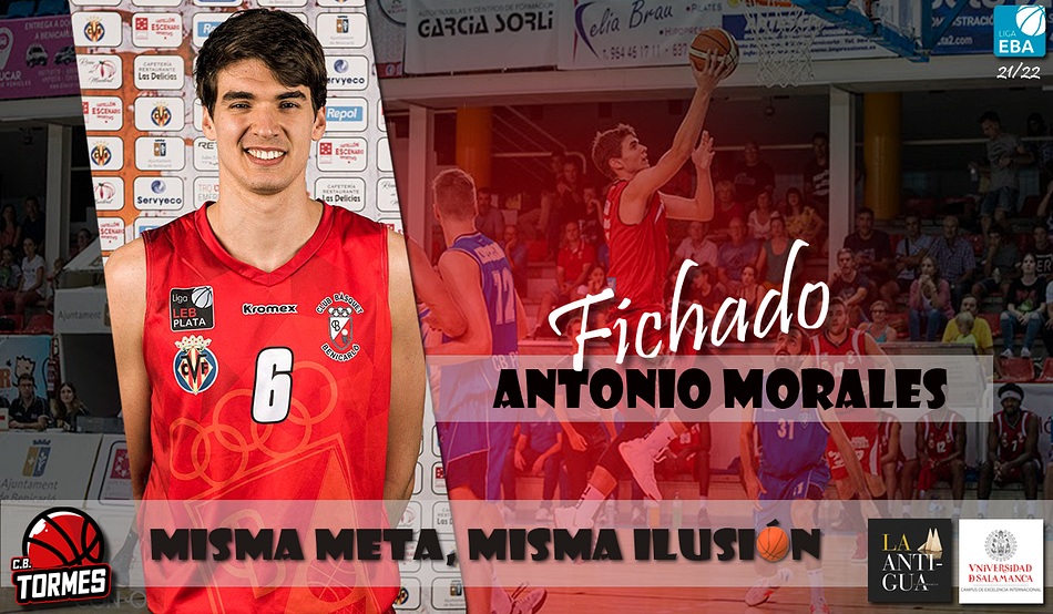 El ala-pívot Antonio Morales ya es parte del CB Tormes