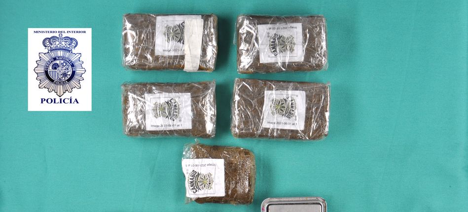 Material intervenido en esta operación policial