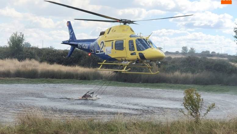 Extinguido un pequeño incendio forestal en Castillejo de Martín Viejo