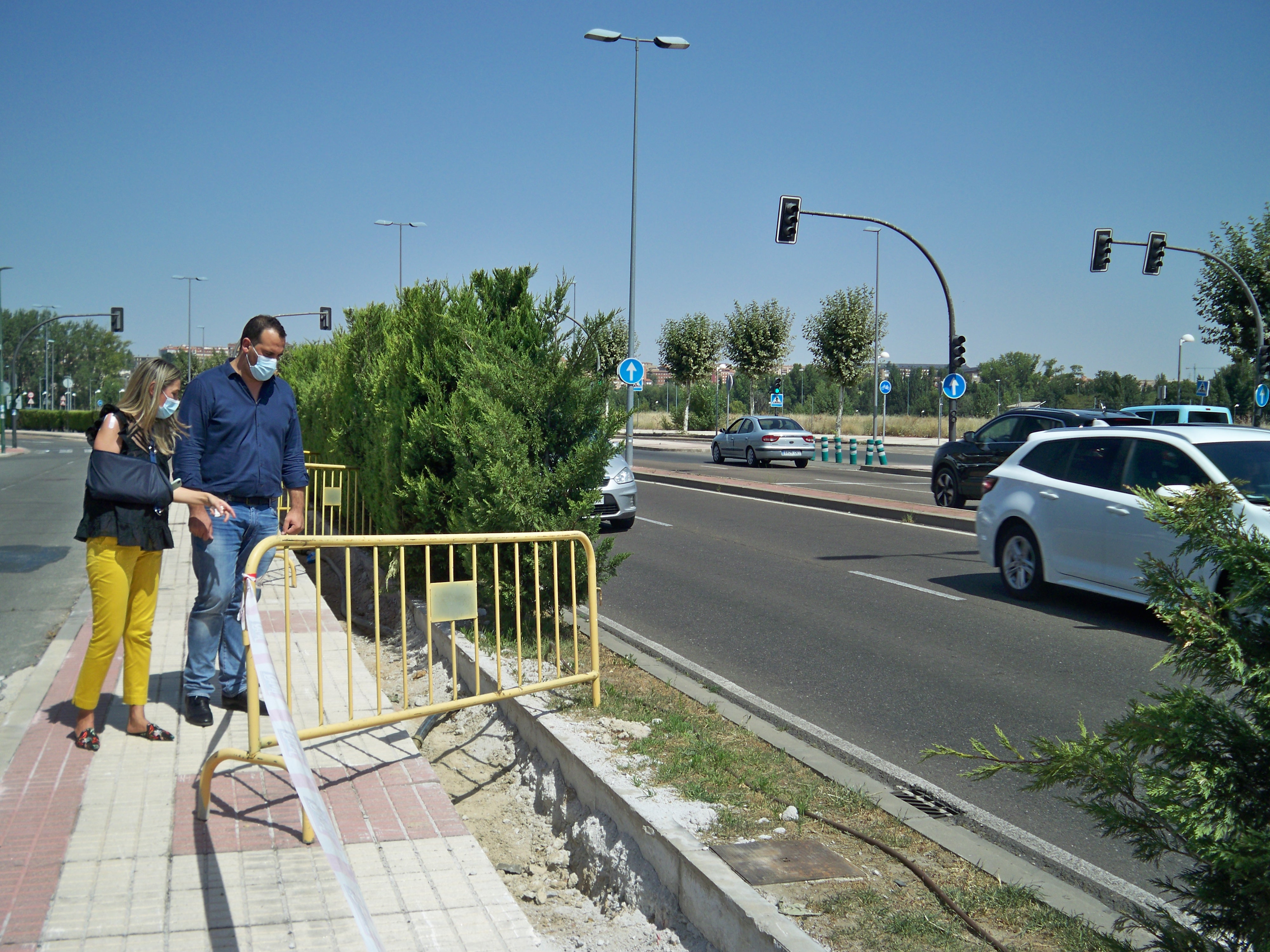 La pantalla acústica colocada en Santa Marta