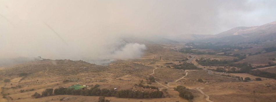 Estado del incendio en Navalacruz por la tarde - JCyL