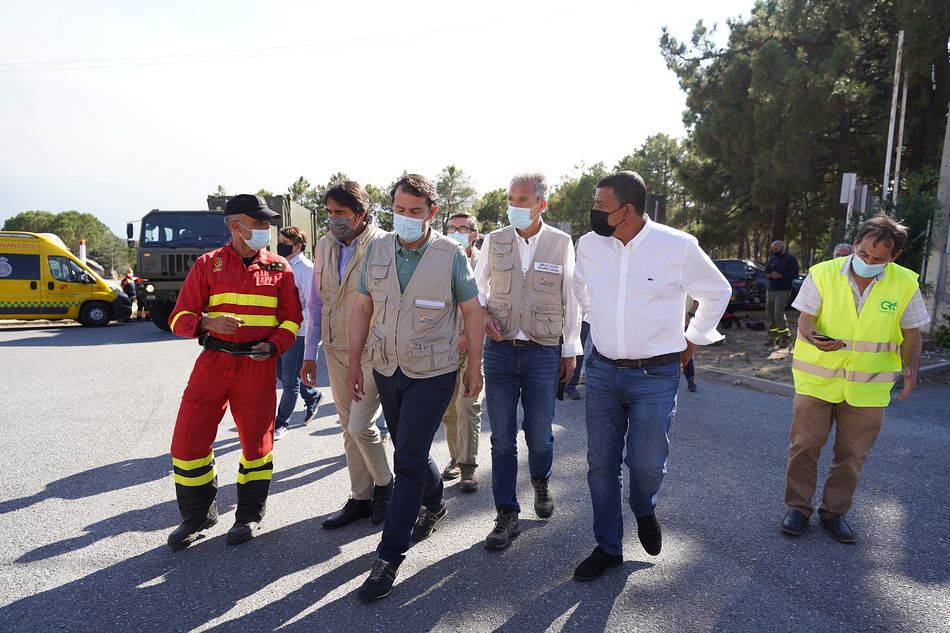 Alfonso Fernández Mañueco con los responsables de coordinación en el PMA en Ávila - JCyL