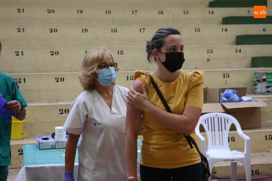 Vacunación en Vitigudino. Foto de archivo