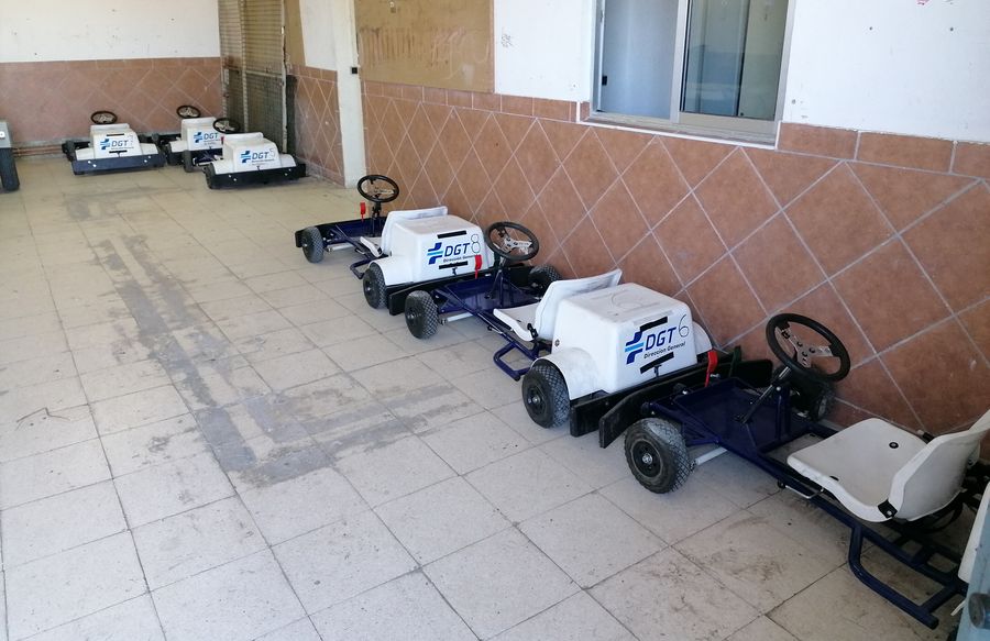 Mini karts cedidos por la Dirección General de Tráfico