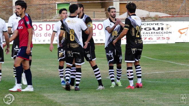 Celebración de un gol en Ávila / Unionistas CF