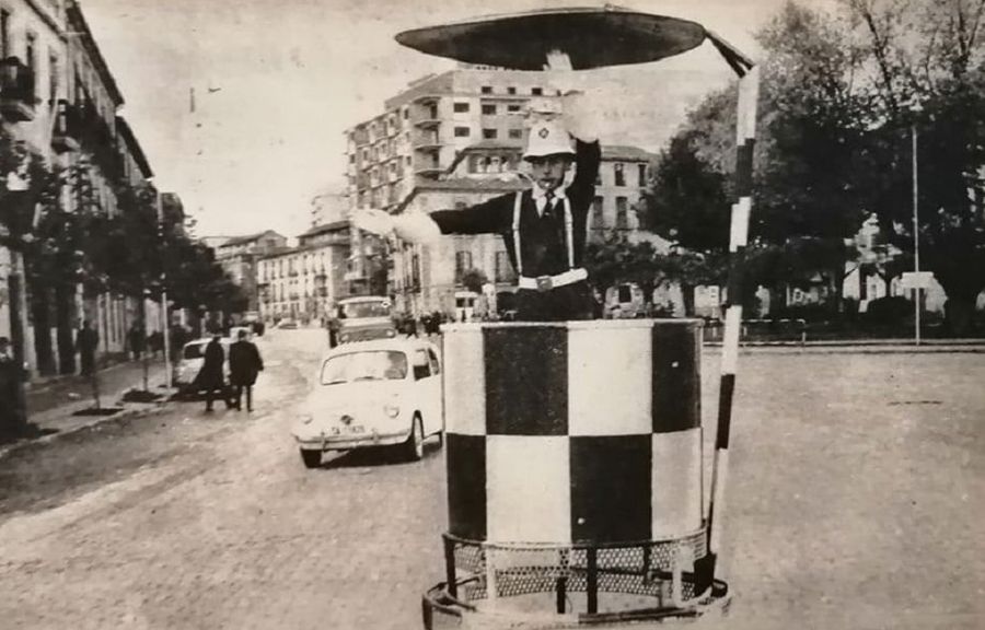 Los antiguos guardias de tráfico en Salamanca