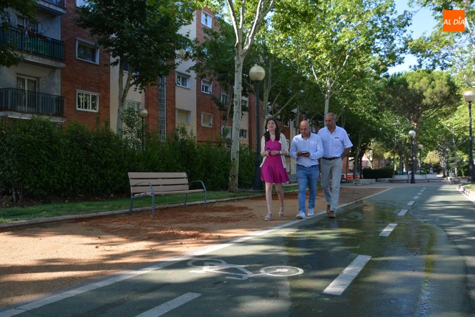 Imagen de la última ampliación del sistema de riego en zonas verdes de la ciudad