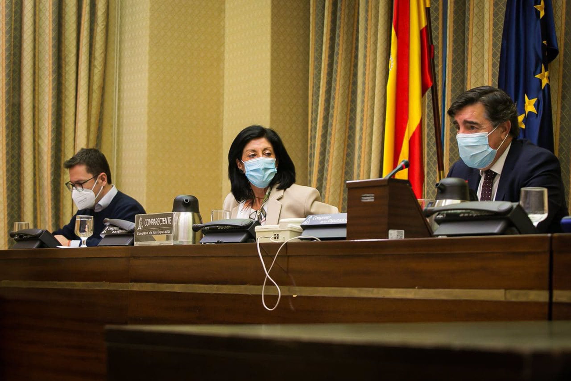 La secretaria de Estado de Defensa, Esperanza Casteleiro, en la Comisión de Defensa del Congreso. Archivo