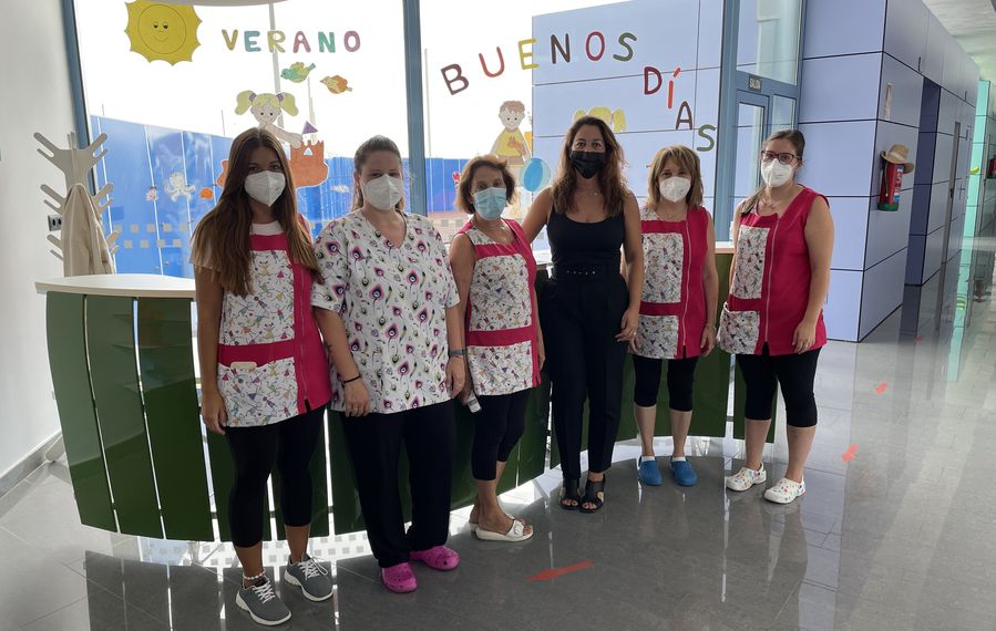 Trabajadoras de la Escuela Infantil de Guijuelo