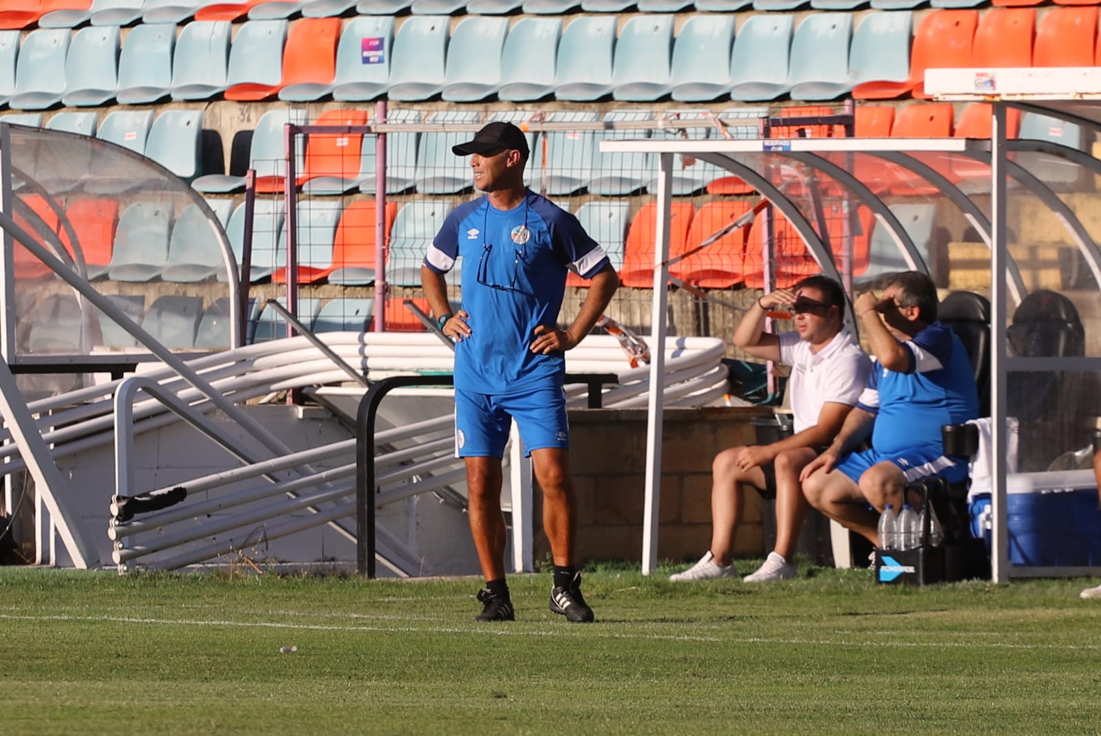 Calderón, en su área técnica / Lydia González