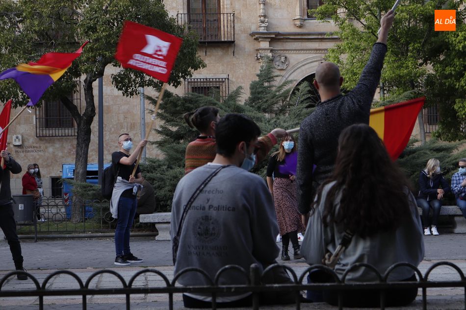 Foto de archivo de una concentración anterior de Jóvenes Comunistas en Salamanca