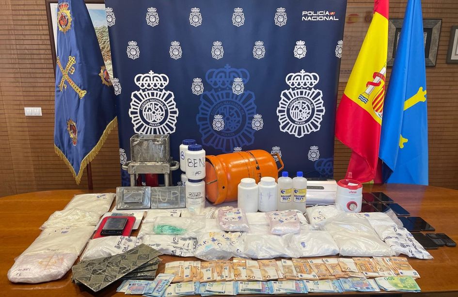 Material intervenido en esta operación