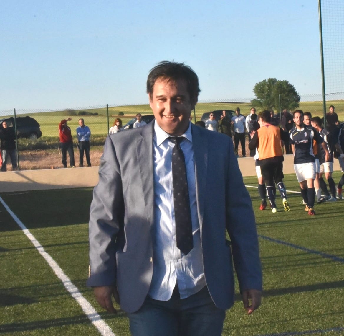 Perico Hernández, sobre el césped