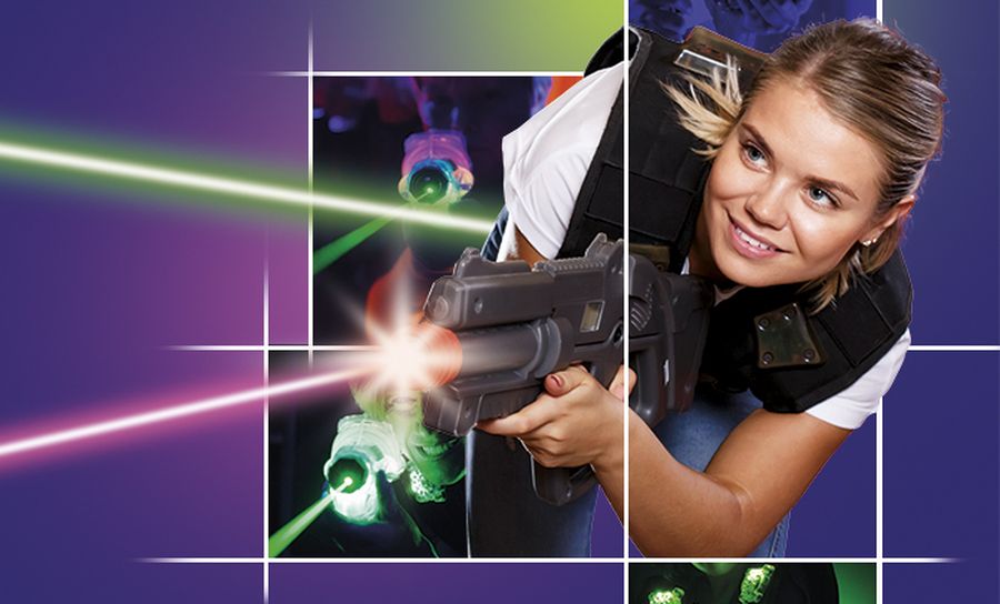 El Láser Tag es un juego deportivo que simula un combate entre dos equipos