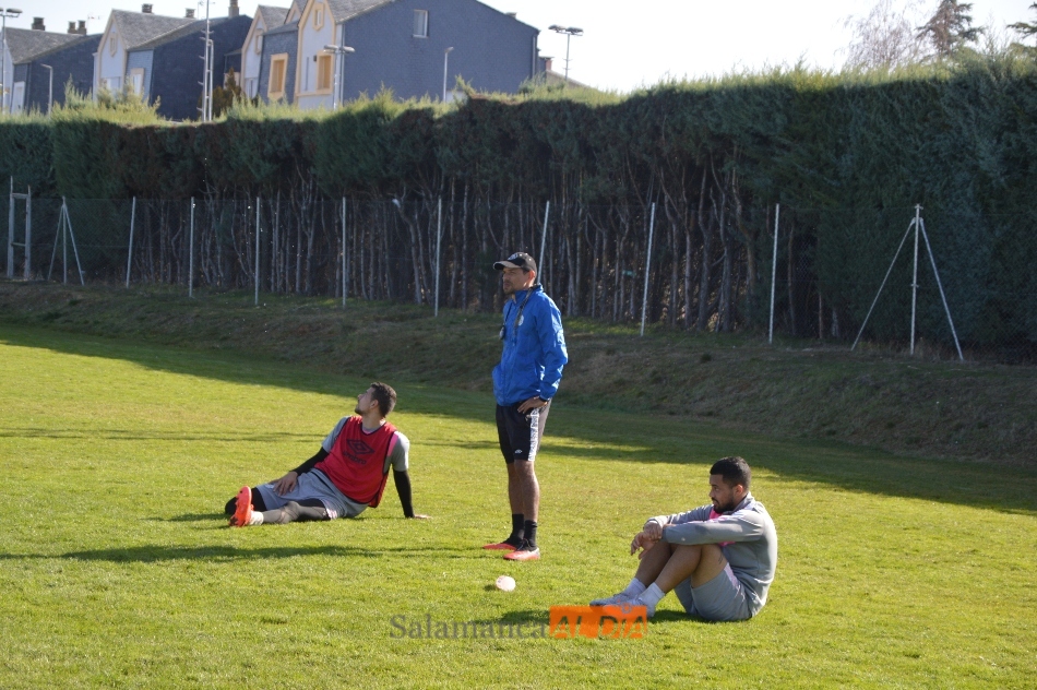Calvillo, con el Salamanca UDS / Carlos Cuervo