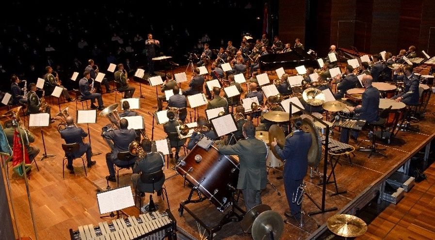 Foto de archivo de la Unidad de Música Militar de la Academia Básica del Aire de León