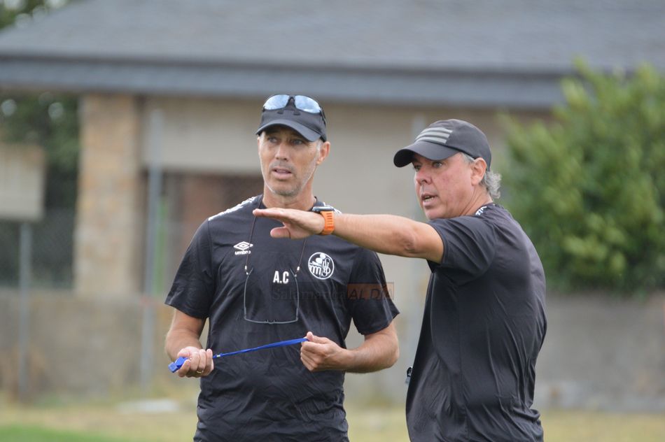 Calderón, junto a Losada / Carlos Cuervo
