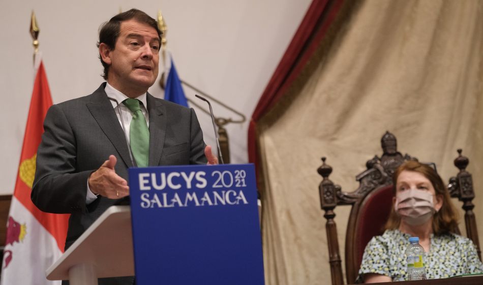 Intervención del presidente de la Junta de Castilla y León, Alfonso Fernández Mañueco, en la apertura del Concurso de la Unión Europea para Jóvenes Científicos (EUCYS) que acoge Salamanca