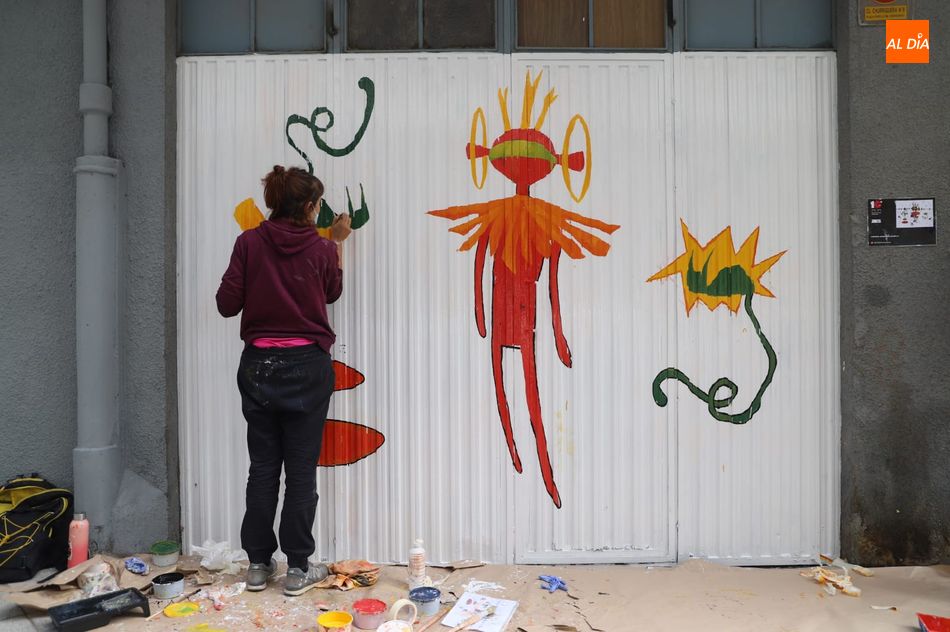 Uno de los artistas de esta edición de la Galería de Arte Urbano