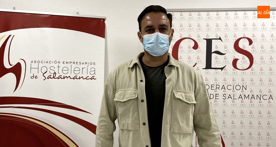 Álvaro Juanes, presidente de la Asociación de Empresas de Hostelería de Salamanca y Provincia. Foto de Vanesa Martins