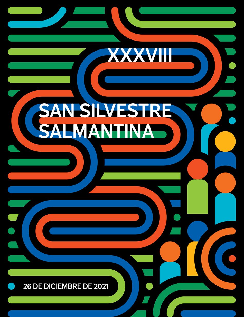 Diseño ganador del concurso de carteles San Silvestre Salmantina