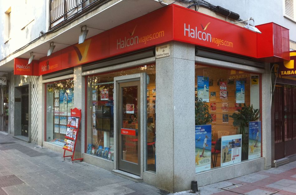 Una de las oficinas de Halcón Viajes en Salamanca