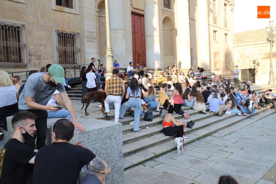 Estudiantes de la plaza de Anaya. Foto de archivo