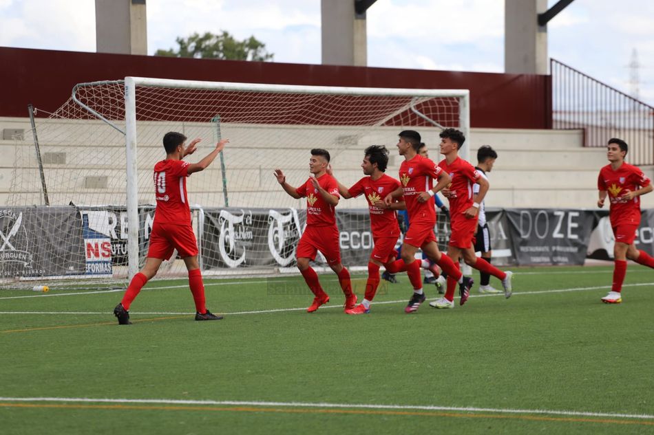 Celebración de un tanto del Santa Marta / Lydia González