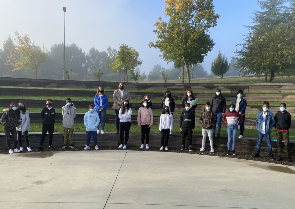 Participantes en la jornada de convivencia del IES Vía de la Plata de Guijuelo