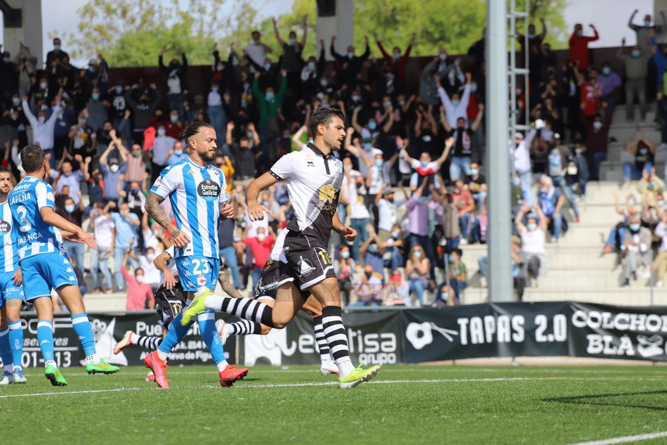 Carlos de la Nava, ante el Deportivo / Lydia González
