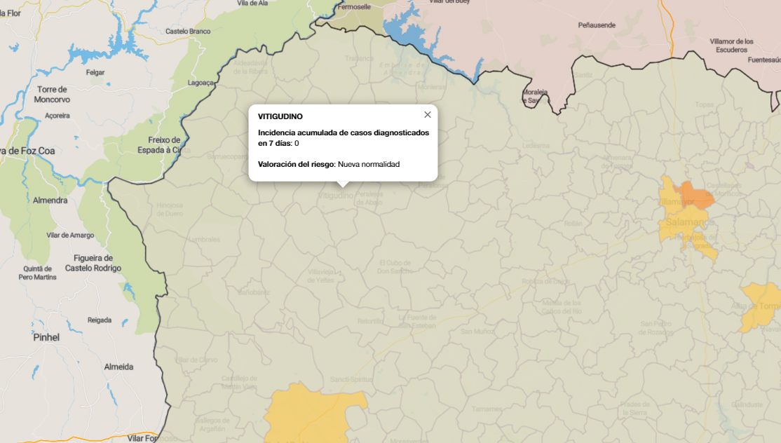 En los últimos siete días no se ha registrado ningún nuevo contagio covid en las tres zonas de salud de la comarca / FUENTE: JCYL