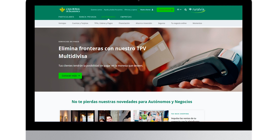 Nueva web de Caja Rural de Salamanca